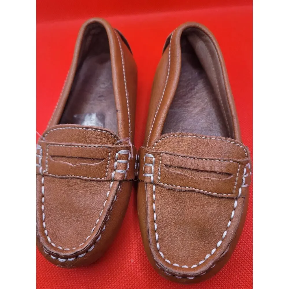 Polo by Ralph Lauren Brown Kids Leather Loafers
